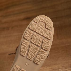 Beads Shoelace Suede Leather Boho Flats