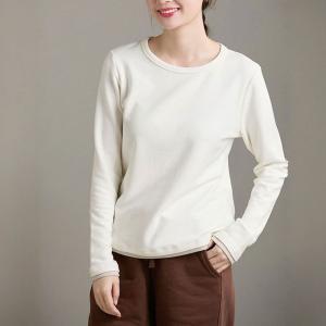 Leisure Crew Neck Long Sleeves Casual T-shirt