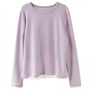 Leisure Crew Neck Long Sleeves Casual T-shirt