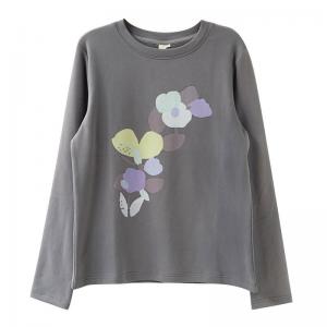 Comfort Chic Printed Gray T-shirt