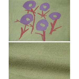 Purple Printed Long Sleeves Green T-shirt