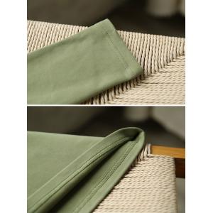 Purple Printed Long Sleeves Green T-shirt