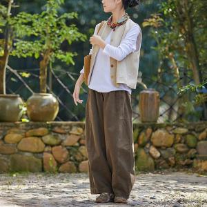 Designer Coffee Baggy High Rise Dad Jeans