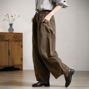 Designer Coffee Baggy High Rise Dad Jeans