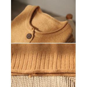 Single-Breasted Wool Comfort Cardigan