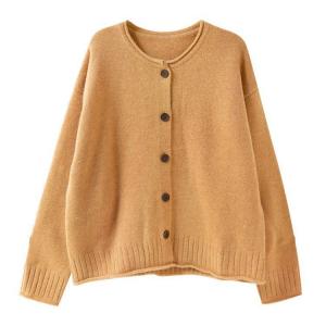 Single-Breasted Wool Comfort Cardigan
