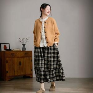 Single-Breasted Wool Comfort Cardigan