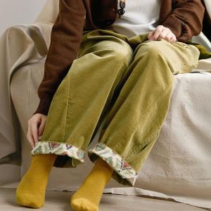 High Rise Baggy Corduroy Carrot Pants for Women