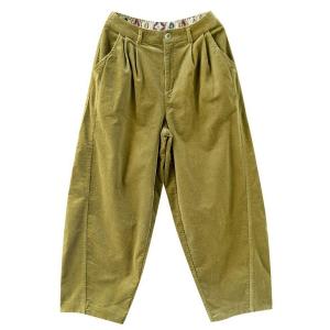 High Rise Baggy Corduroy Carrot Pants for Women