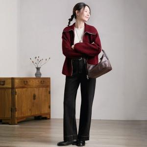 Dark Coffee Leather Handcrafted Shoulder Hobo