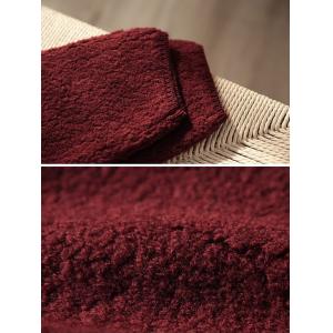 Single-Breasted Woolen Wine Red Short Coat