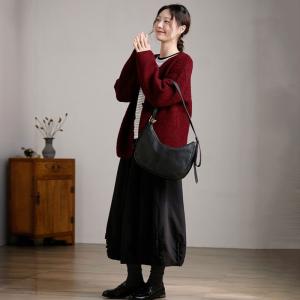 Black Modest Ruffled Cocoon Skirt