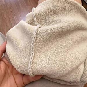 Fleeced Lining Cotton Wide Leg Sweatpants