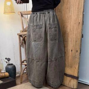 High Waist Light Khaki Stone Wash Jeans