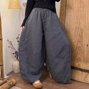 Breathable Comfy Loose Linen Balloon Pants