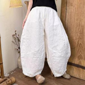 Breathable Comfy Loose Linen Balloon Pants