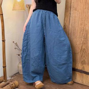 Breathable Comfy Loose Linen Balloon Pants