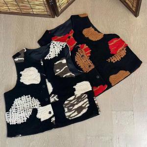 Random Applique Winter Vest for Women