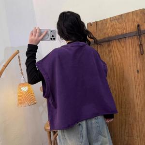 Front Pockets V-Neck Oversized Waistcoat