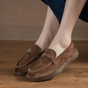 Suede Leather Comfort Slip-On Loafers