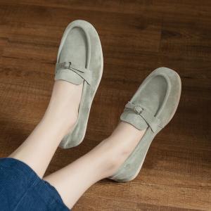 Suede Leather Comfort Slip-On Loafers