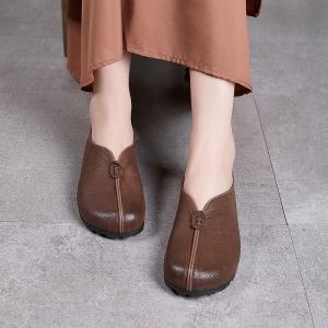 Lazy Day Cowhide Working Comfort Flats