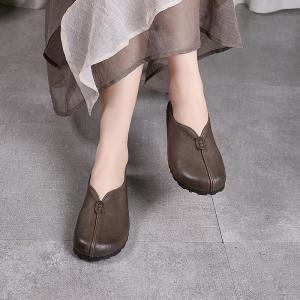 Lazy Day Cowhide Working Comfort Flats