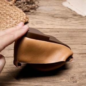 Stereo Flowers Round Toe Slip-On Ballet Flats