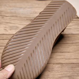 Round Toe Cowhide Comfort Mom Flats