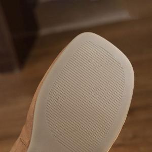 Casual Chic Leather Square Toe Teacher Flats