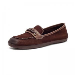 Business Chic Weave Buckle Leather Comfort Loafers
