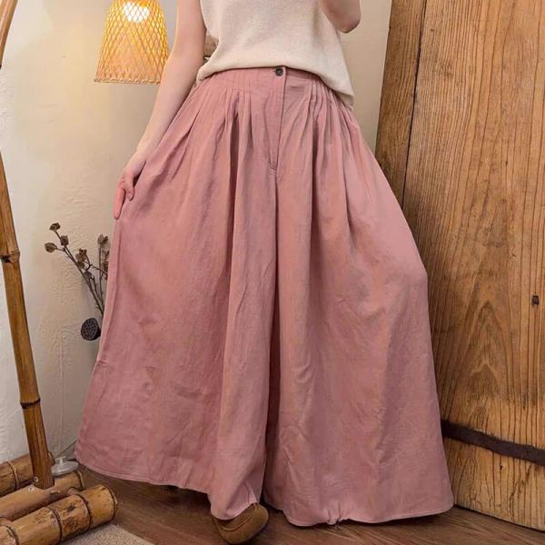 Casual 100% Linen Solid Color Pink Yellow comfy cottagecore rustic slouchy plus size lazy day travel resort tropical hawaiian 