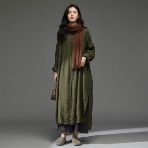 Modest Chic Plain Loose Linen Shacket