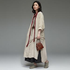 Modest Chic Plain Loose Linen Shacket