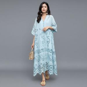 Handmade Crochet Cotton Loose Boho Dress