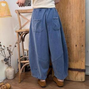Casual Chic Cotton Wide Leg Sweat Pants