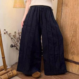Organic Plant Dying Loose Wide Leg Linen Pants
