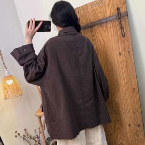 Multi-Functional Pockets Linen Shacket