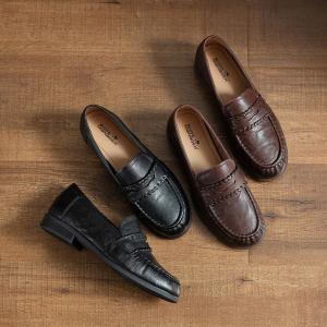 Calf Leather Low Heels Womens Loafers