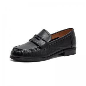 Calf Leather Low Heels Womens Loafers