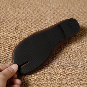 Handmade Sheepskin Comfy Tabi Flats