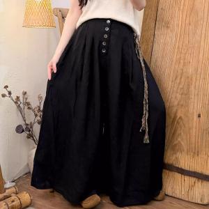 Organic Linen Resort Wide Leg Pants