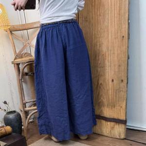 Straps Belt Plain Linen Summer Pants