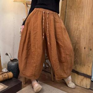 Versatile Comfort Linen Balloon Pants