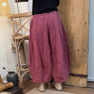 Versatile Comfort Linen Balloon Pants