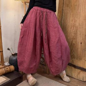 Versatile Comfort Linen Balloon Pants