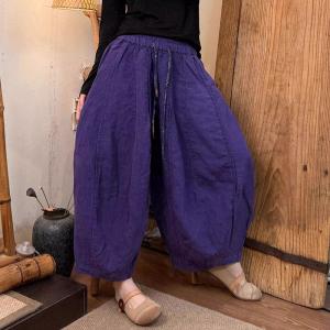 Versatile Comfort Linen Balloon Pants