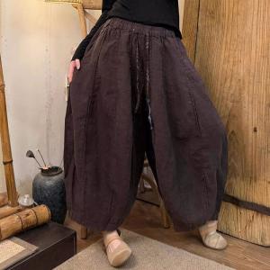Versatile Comfort Linen Balloon Pants
