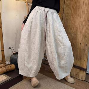 Versatile Comfort Linen Balloon Pants
