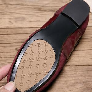 British Style Hollow Out Leather Tied Ballet Flats